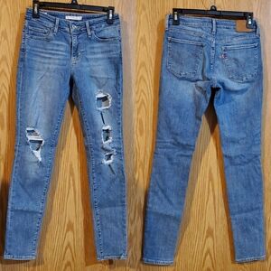 Levi's premium 711 skinny ripped jeans size 26